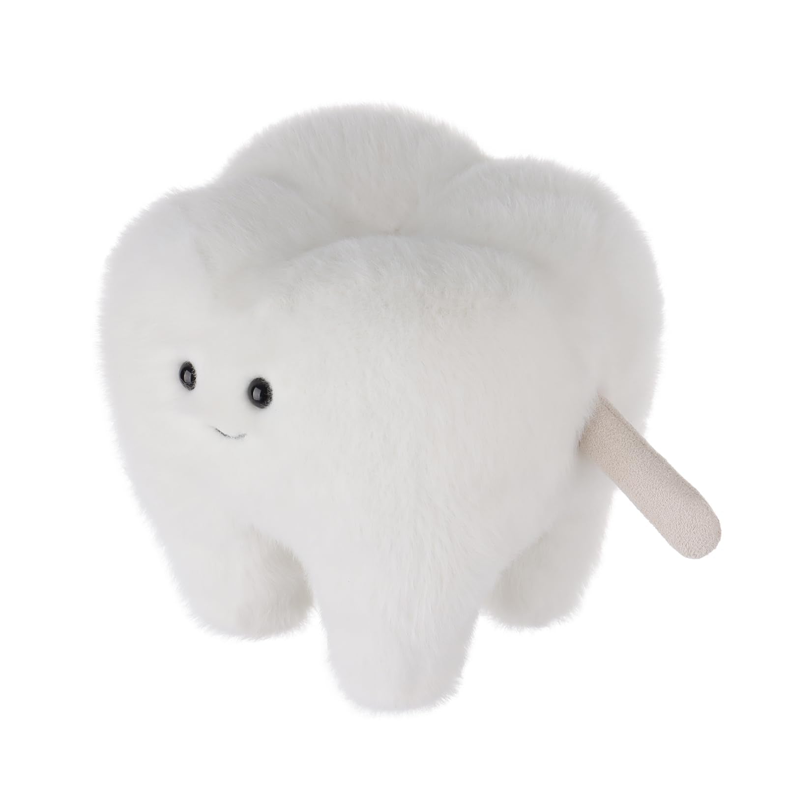 Apricot Lamb Zähne Plüschtiere für Kinder, weiche niedliche Kuscheltier für Baby Mädchen und Jungen, Flauschige Zähne Weiß 15 cm