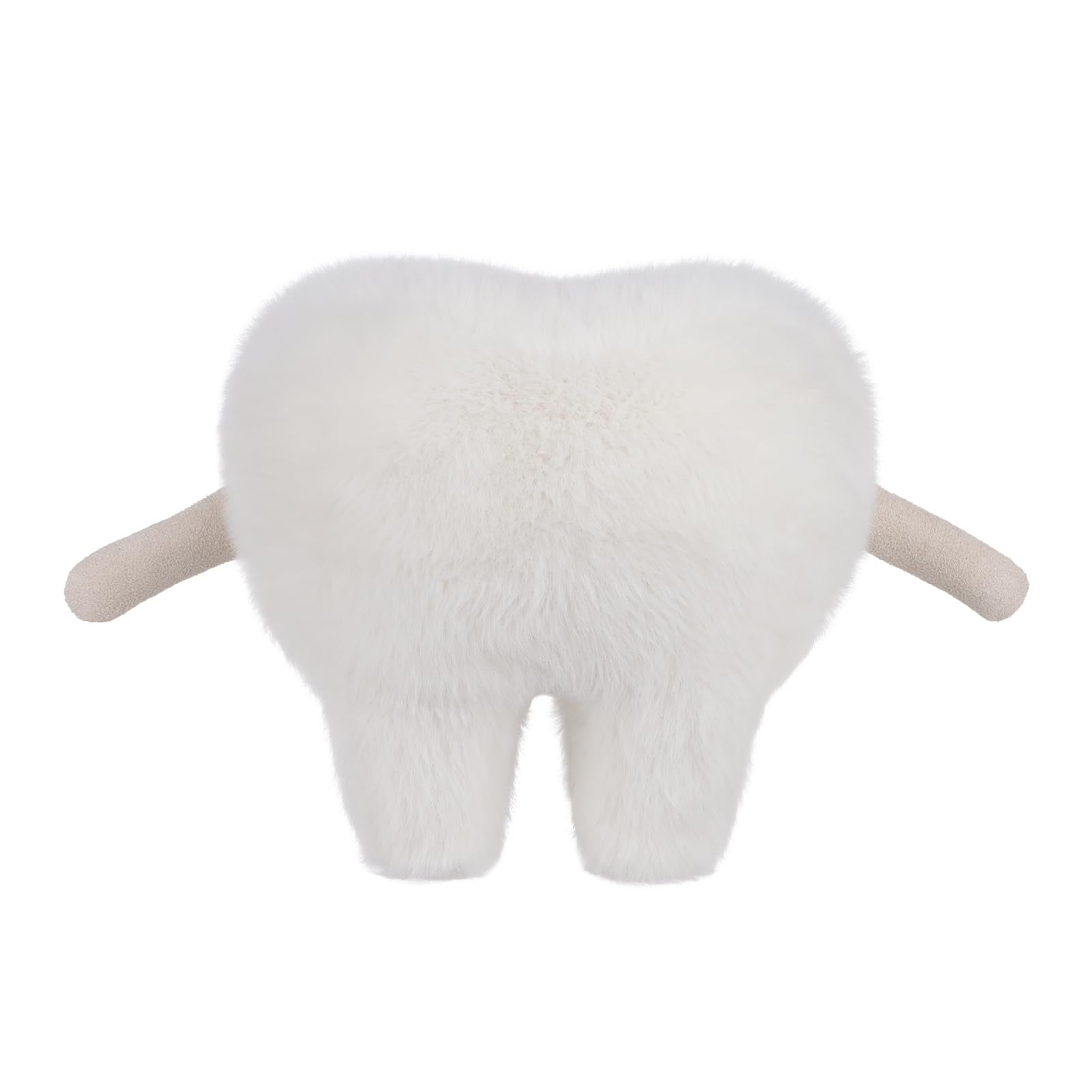 Apricot Lamb Zähne Plüschtiere für Kinder, weiche niedliche Kuscheltier für Baby Mädchen und Jungen, Flauschige Zähne Weiß 15 cm