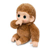 Little Live Pets Baby Monkey Minis – interaktiver Plüschaffe Pepi Peach mit über 20 realistischen Geräuschen & Reaktionen, 18,8 cm, weiches braunes Fell und griffige Hände & Füße, sammle alle 3